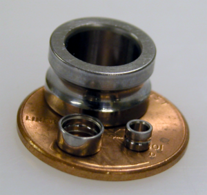 Figure 3: Bearing race set for optical profilometer measurement. (Courtesy: REM Surface Engineering)